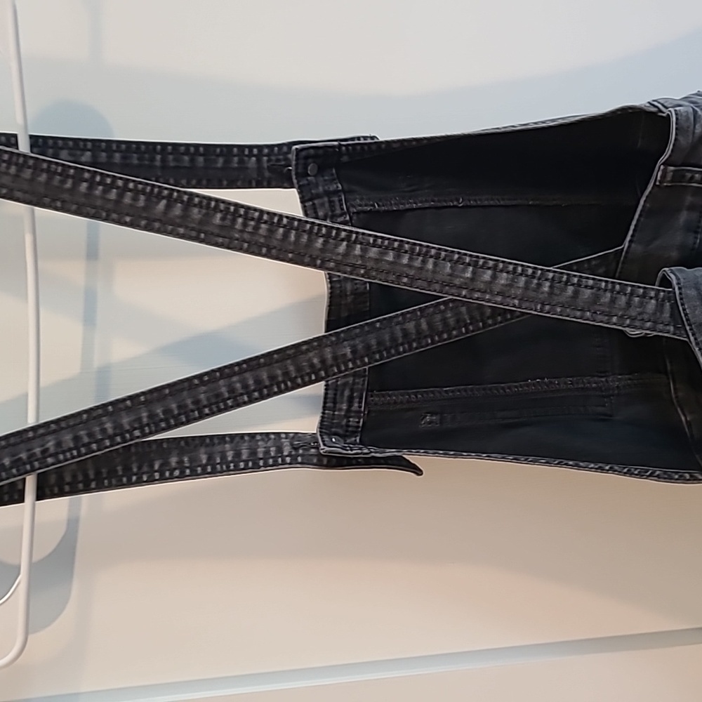 Free People Denim Jumpsuit | Size 25 | Distressed faded black​ - Picture 10 of 15